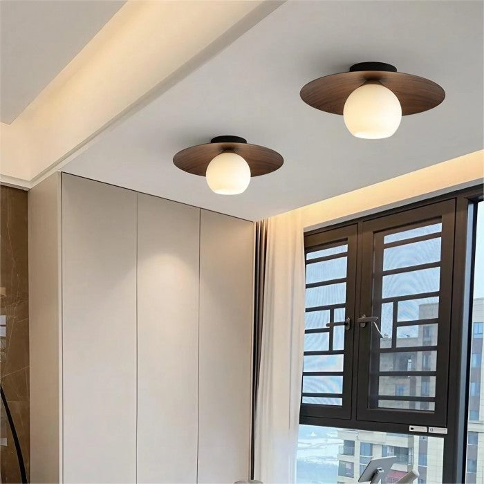 Carvallo - Elegant Globe Pendel Lampa För Naturlig och Konstnärlig Atmosfär