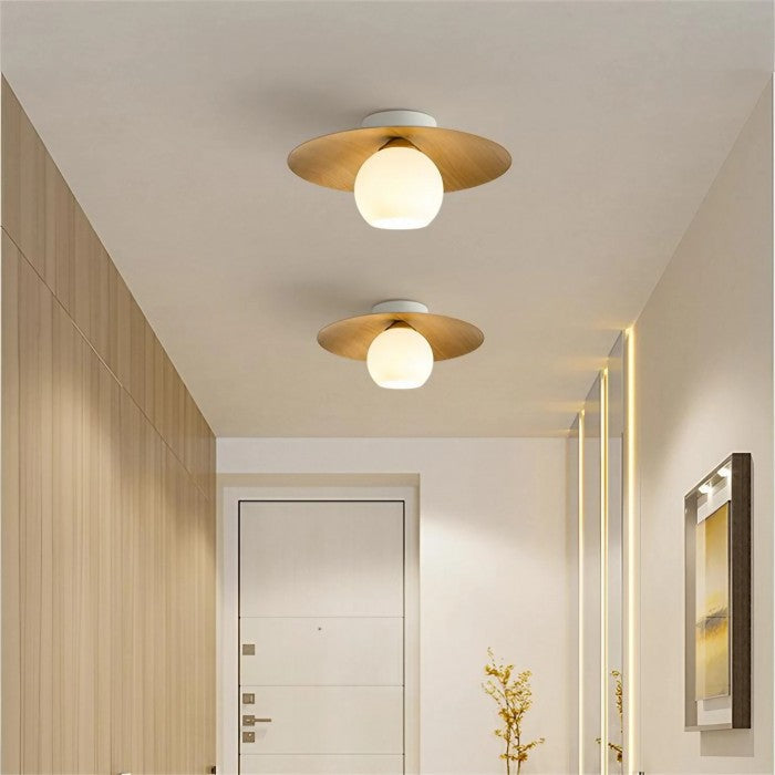 Carvallo - Elegant Globe Pendel Lampa För Naturlig och Konstnärlig Atmosfär