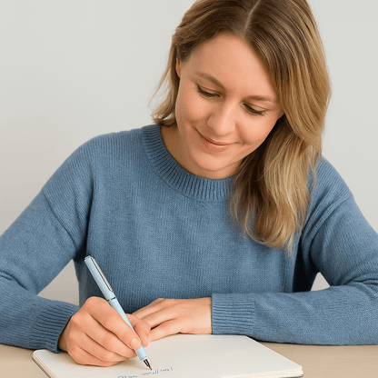 SCRIPTURA – Bläckpenna med inbyggd spets, mjuk skrivflyt och tidlös design