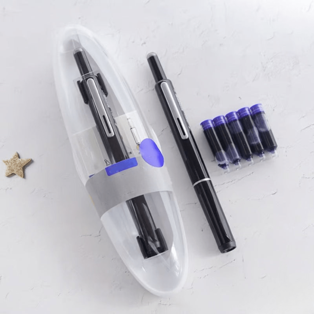 SCRIPTURA – Bläckpenna med inbyggd spets, mjuk skrivflyt och tidlös design