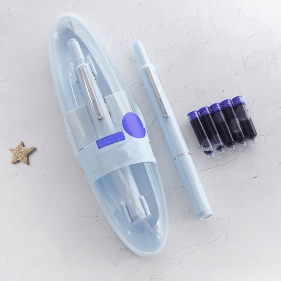 SCRIPTURA – Bläckpenna med inbyggd spets, mjuk skrivflyt och tidlös design