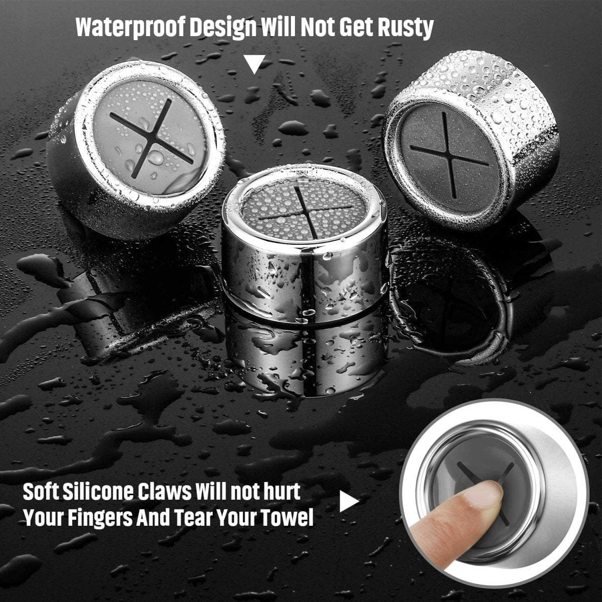 Självhäftande handduksställ - borrfri, utrymmessparande organizer för kök och bad