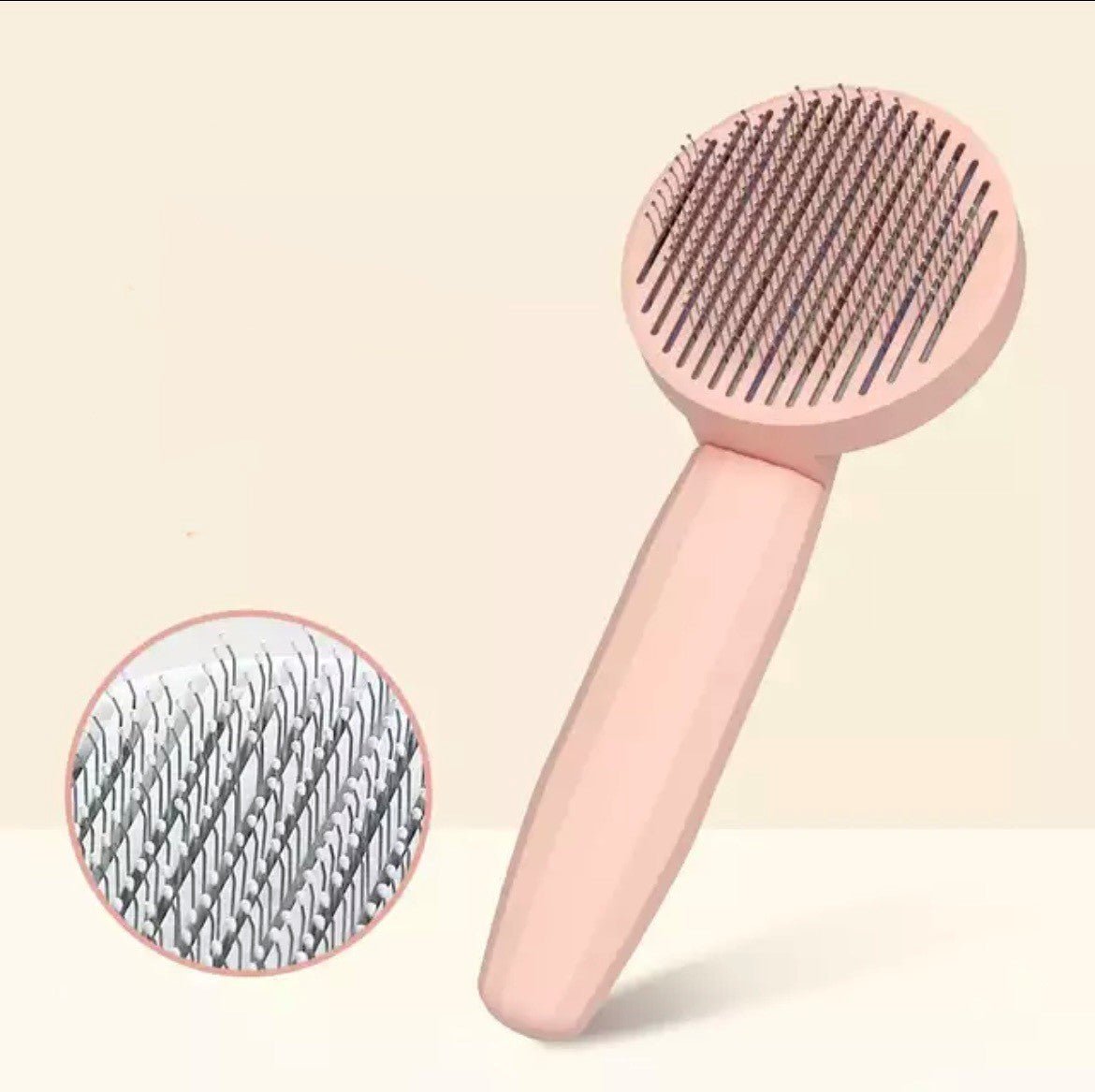 GROOMCLICK – Självrengörande kattborste för skonsam pälsvård och mindre håravfall