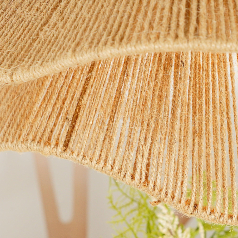 Boho Jute Lampskärm Naturlig Elegans för Stilren Heminredning