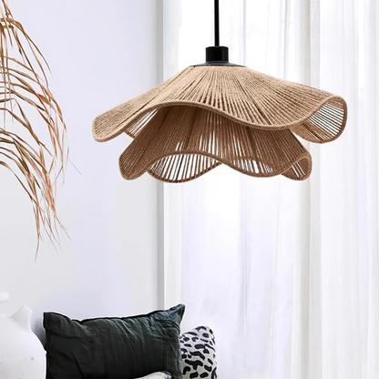 Boho Jute Lampskärm Naturlig Elegans för Stilren Heminredning