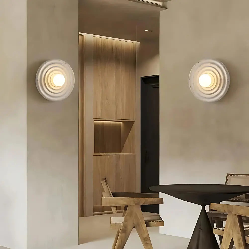 Japandi Design Vägglampa för Mysig Ambient Belysning