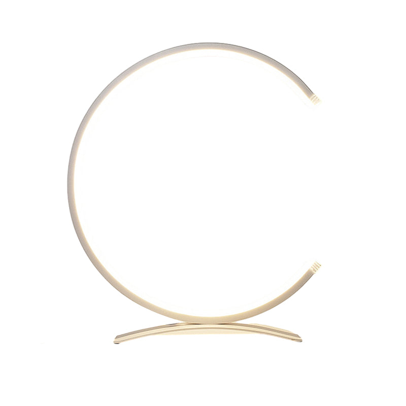 NordicGlow - Elegant Circle Bordslampa med Touch Switch och justerbart ljus