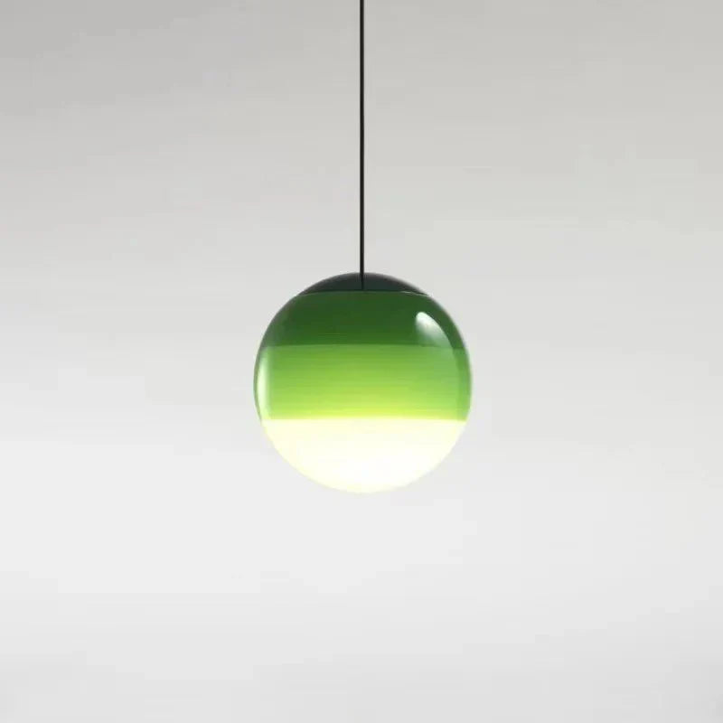 Gradient Glass Pendant Light | Färgglad Glas Taklampa Ø15‑20 cm | Unisex | Modern Look | Brick by Brick London