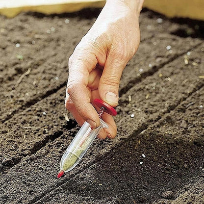 Nadel-Sam spridare för trädgård – Precis frödispenser för jämn sådd