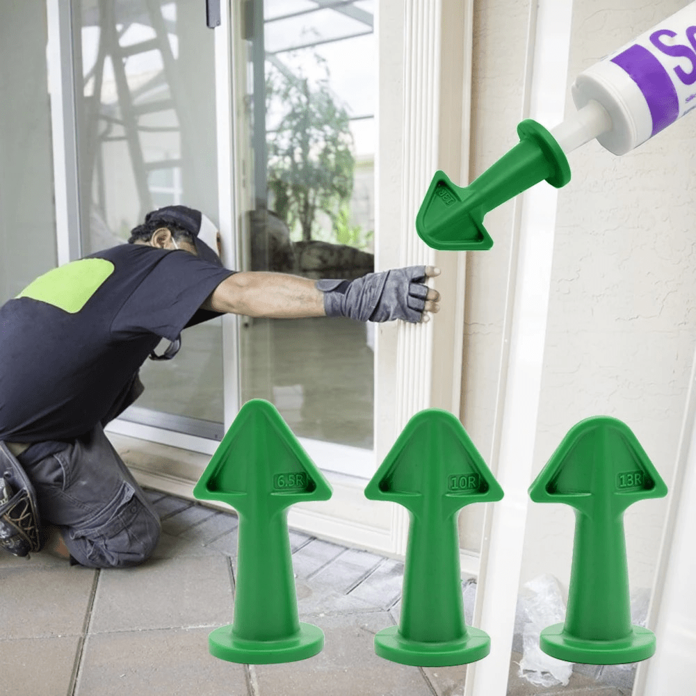Silikon Omedelbar Sprutverktyg Set – Droppfria Tätningsmunstycken för Fönster, Dörrar &amp; Badkar