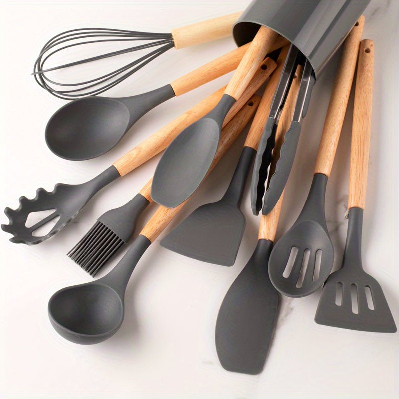 Köksredskap Set Silikon Non-Stick Matlagningsverktyg