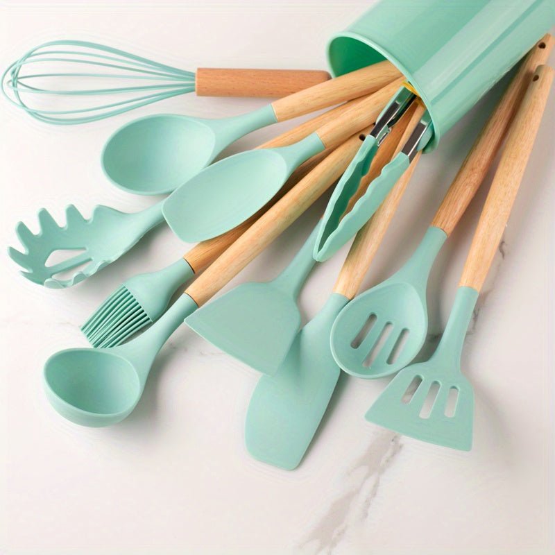 Köksredskap Set Silikon Non-Stick Matlagningsverktyg