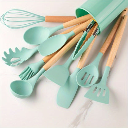 Köksredskap Set Silikon Non-Stick Matlagningsverktyg