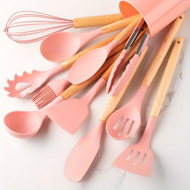 Köksredskap Set Silikon Non-Stick Matlagningsverktyg