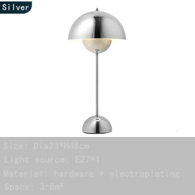 Minimalist Blomkruka Portabel Svamp Bordslampa