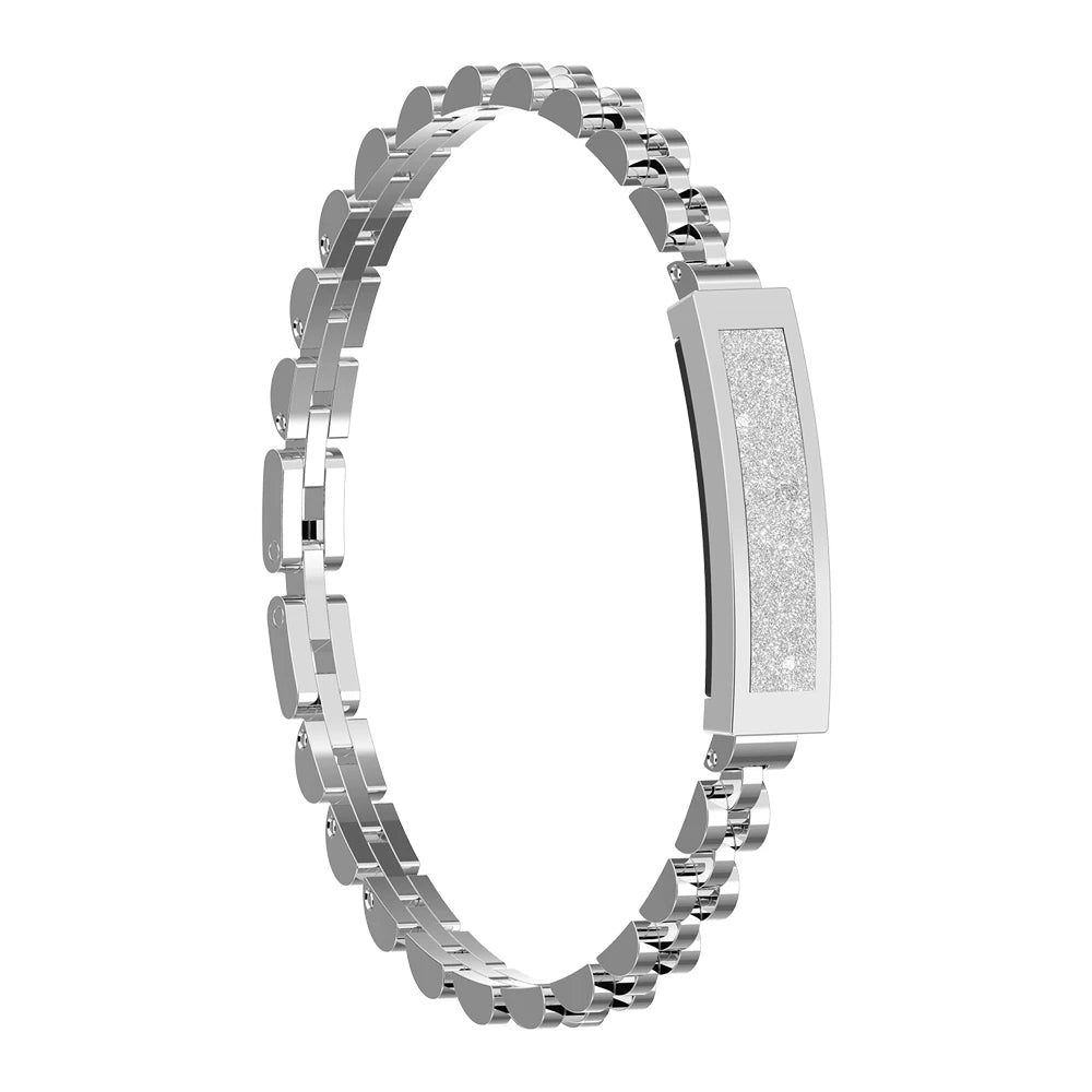 Smart kedjearmband för kvinnor – Bluetooth fitness tracker med hjärtfrekvens, blodsyre, sömnmonitor, flera sportlägen och app-synkronisering