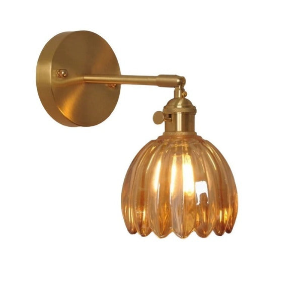 Retro Glasvägglampa – Vägglampa i Form av en Blomknopps Tulp