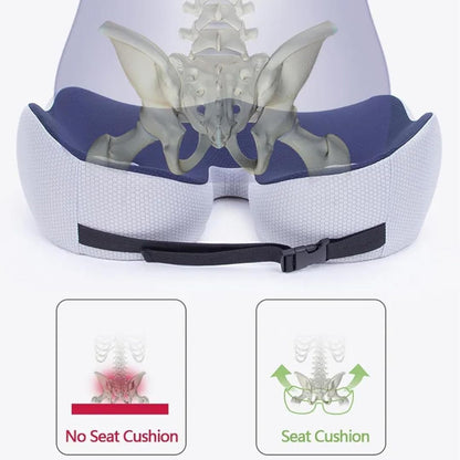 SITRELIEF – Justerbart sittkudde av minnesskum för svanskota- och ryggstöd