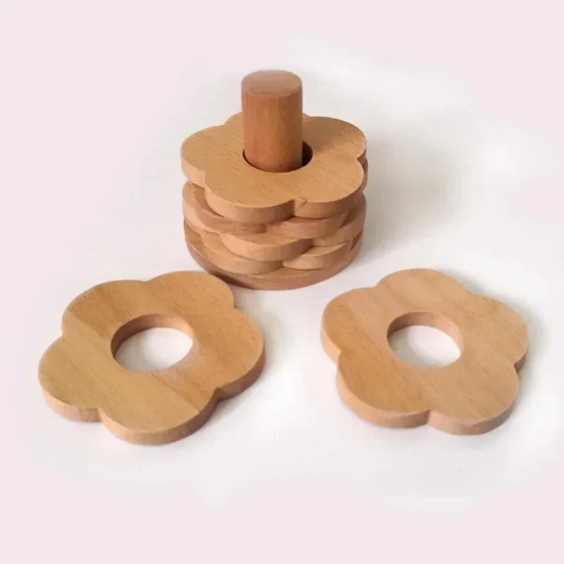 Sex Dela Valnöt Underlägg Set - Miljövänlig Trästil