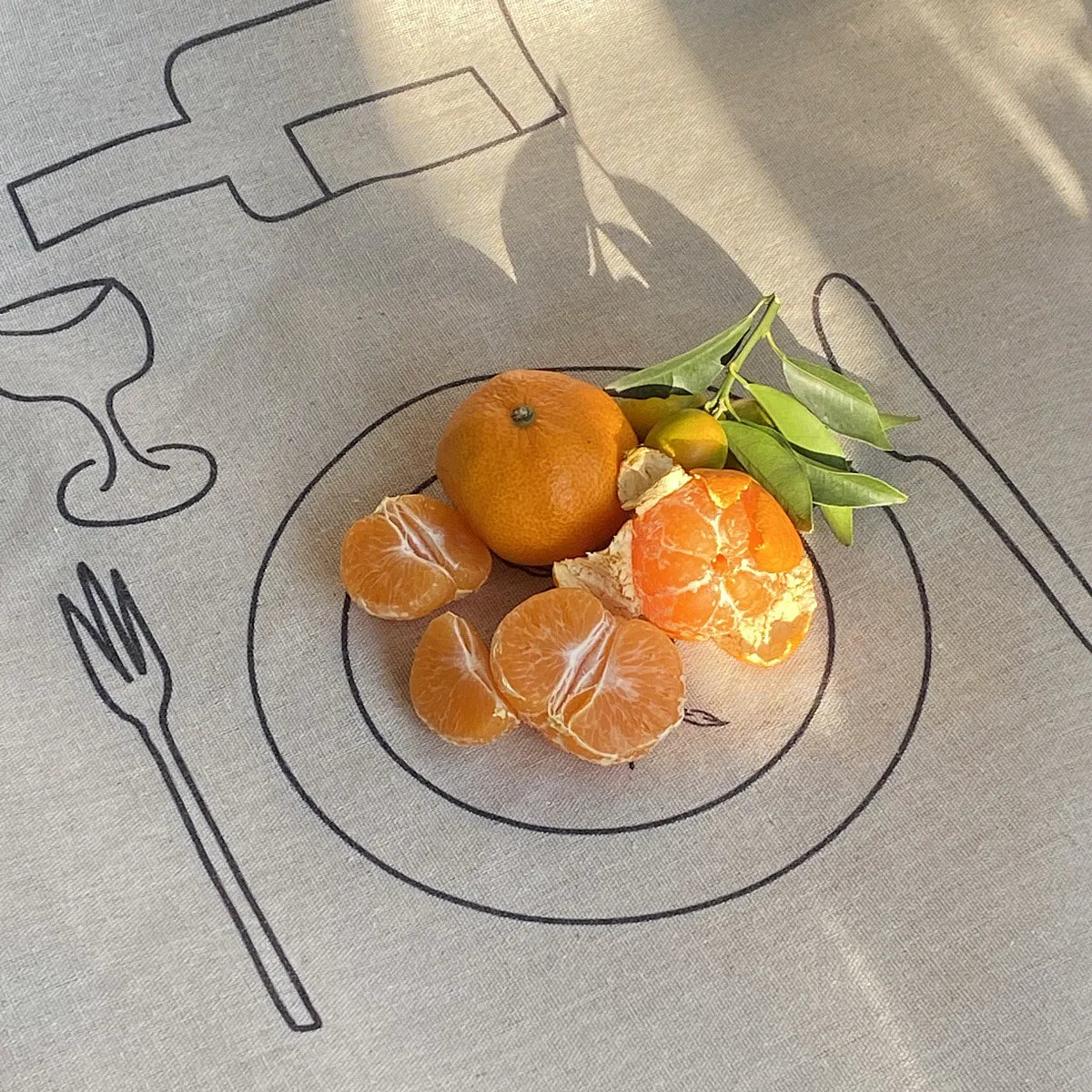 Skissdesign Linne Duk - Modern Vattentålig Bomull