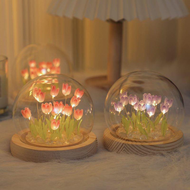 Tulp nattlampa LED