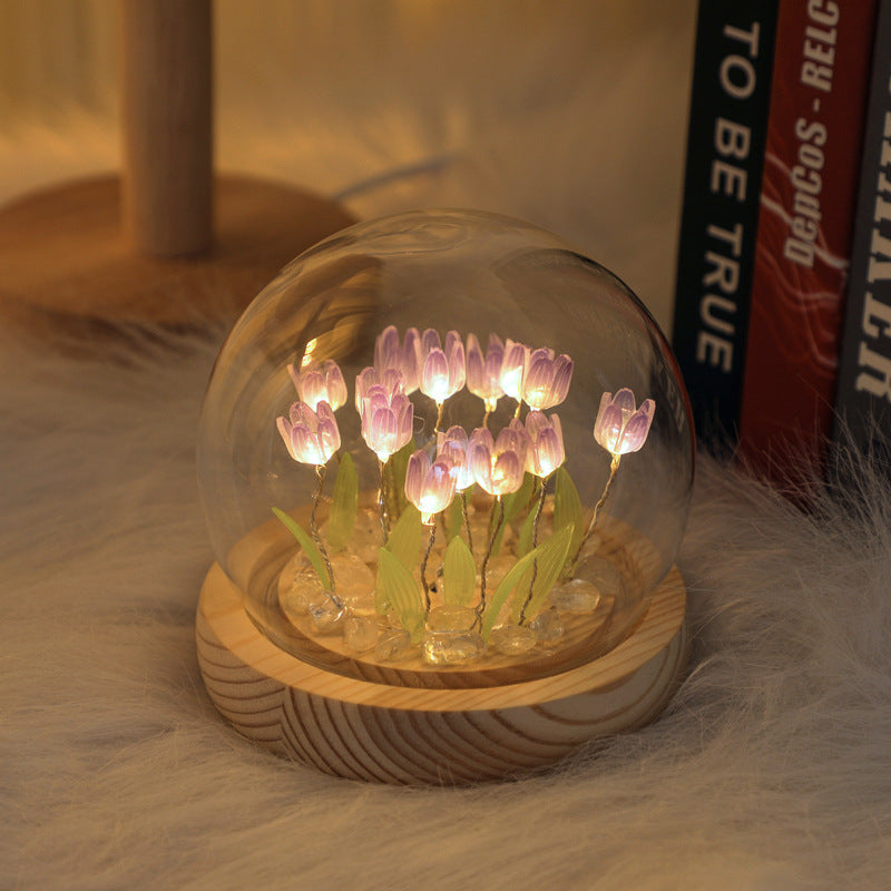 Tulp nattlampa LED