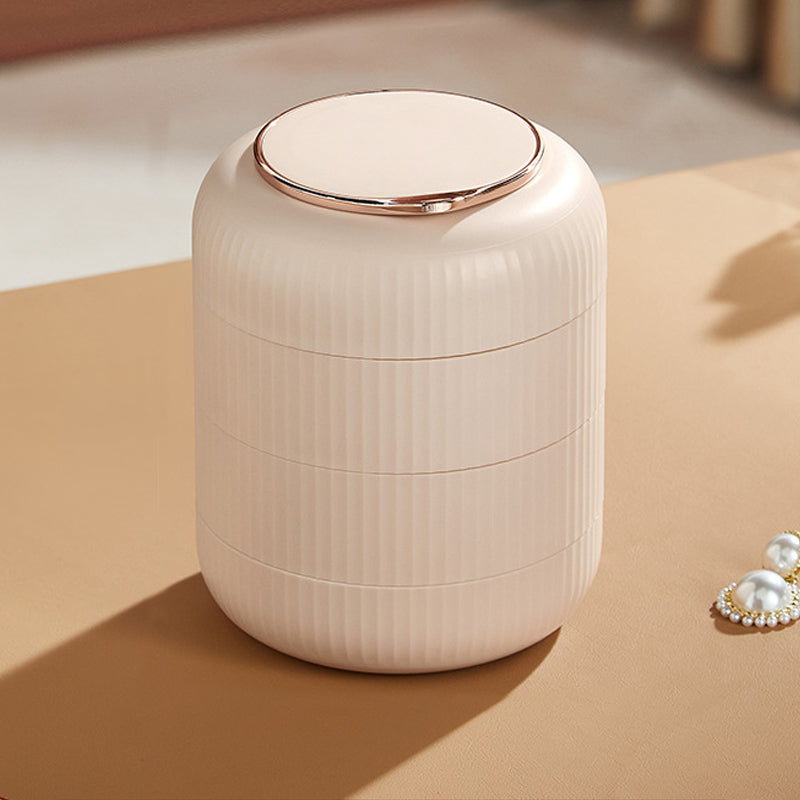 Carvallo – Stapelbar smyckeshållare med flera lager med kompakt spegel och elegant design