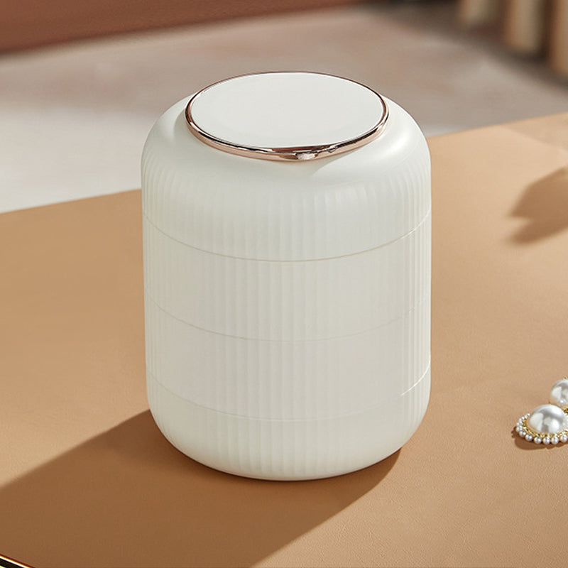 Carvallo – Stapelbar smyckeshållare med flera lager med kompakt spegel och elegant design