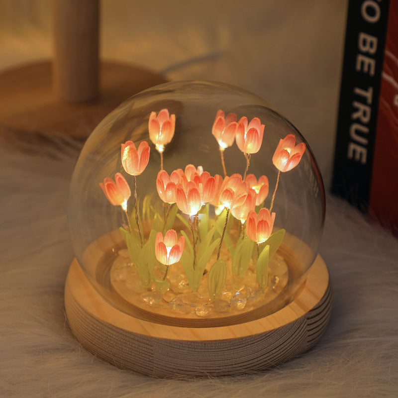 Tulp nattlampa LED