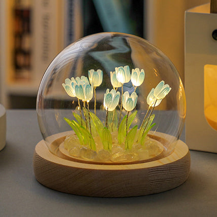 Tulp nattlampa LED