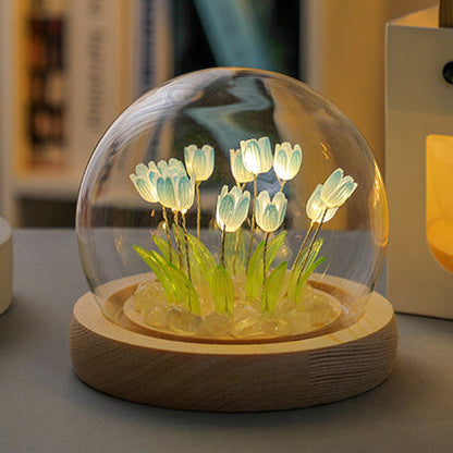 Tulp nattlampa LED
