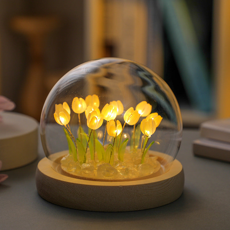 Tulp nattlampa LED
