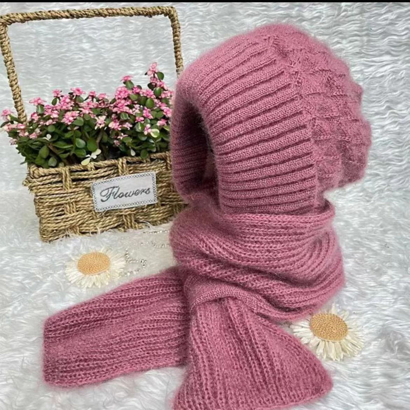 Carvallo | ScarfBeanie - Damensjal och Beanie-hatt i ett