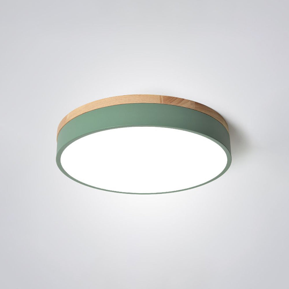 Lumière Moderne Taklampa - Vit Grå Metall och Trä för Sovrum och Vardagsrum