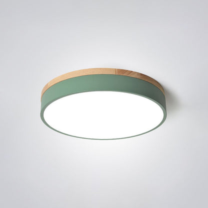 Lumière Moderne Taklampa - Vit Grå Metall och Trä för Sovrum och Vardagsrum