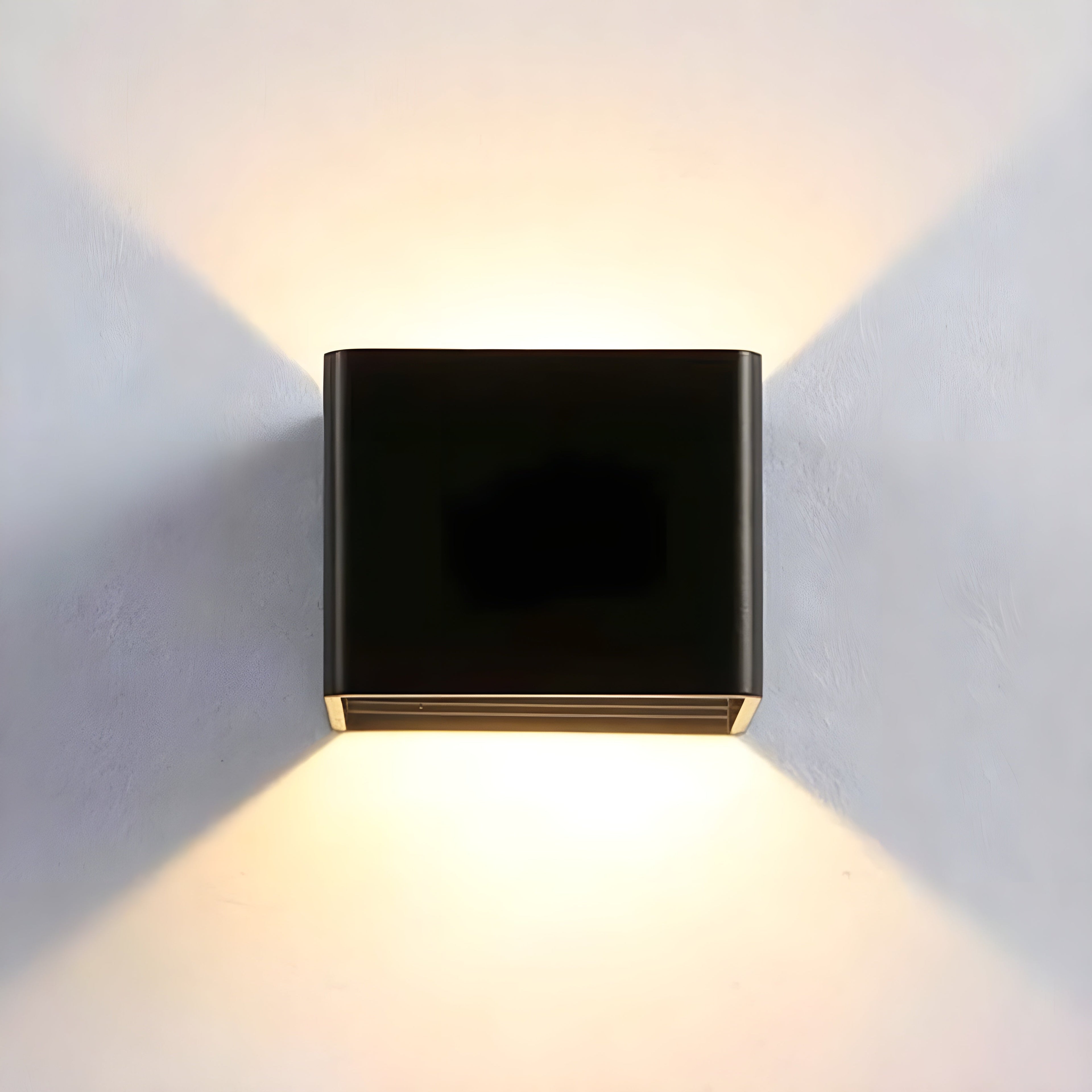 GlowBurst Light - Modern Fyrkantig LED Vägglampa