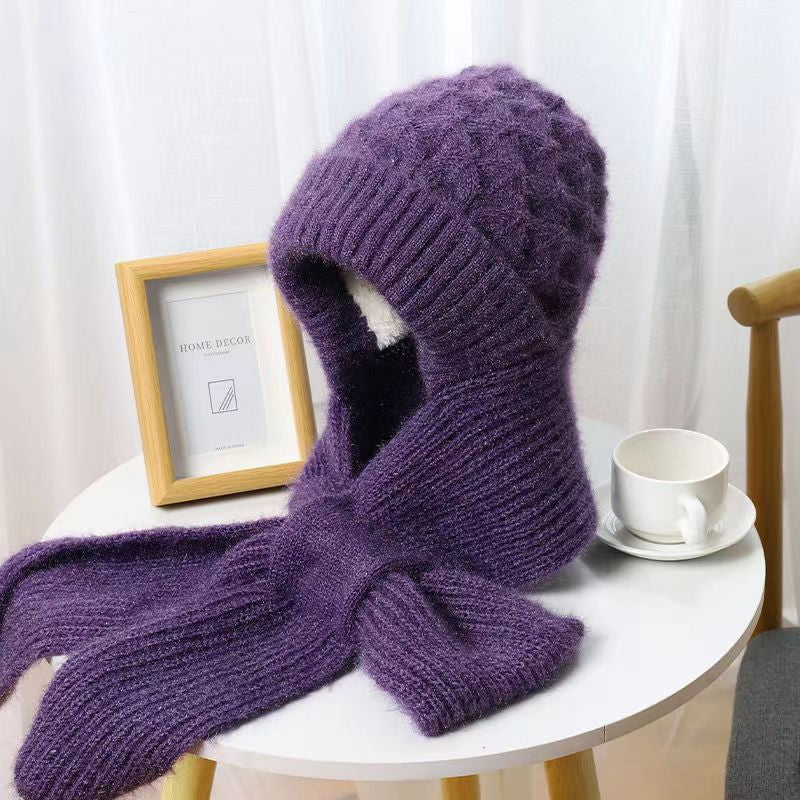 Carvallo | ScarfBeanie - Damensjal och Beanie-hatt i ett