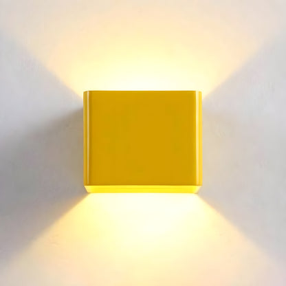 GlowBurst Light - Modern Fyrkantig LED Vägglampa