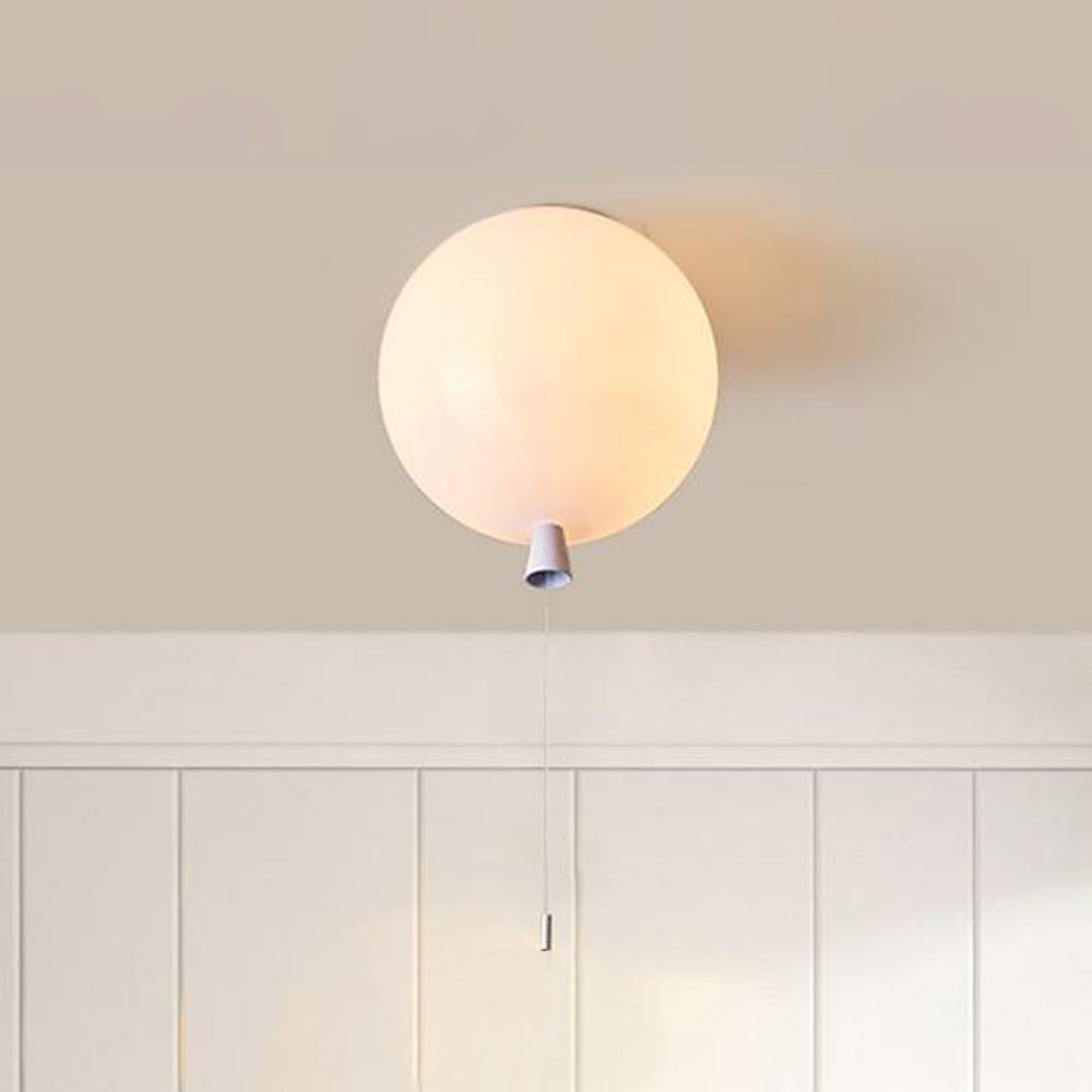 Fateh Modern Liten Rund LED Taklampa Vit Akryl Sovrum