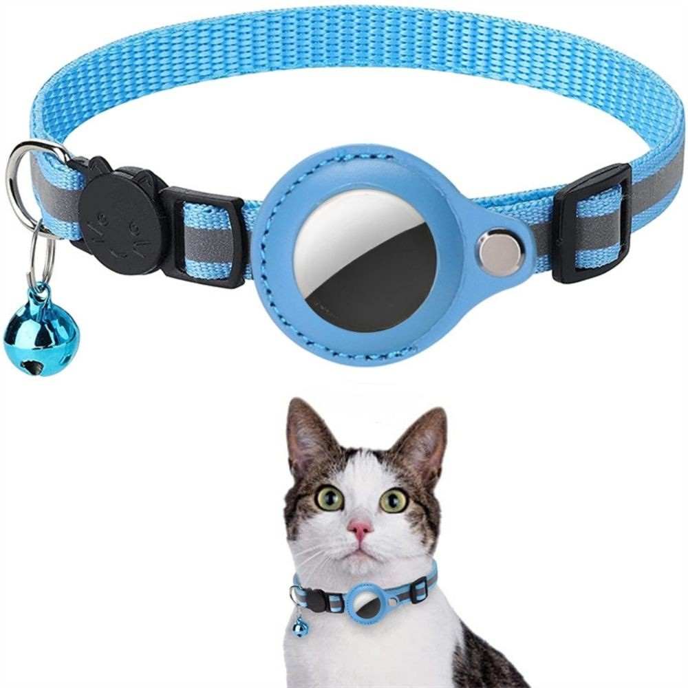 Katt Halsband Nylon Reflekterande GPS Tracker Rem