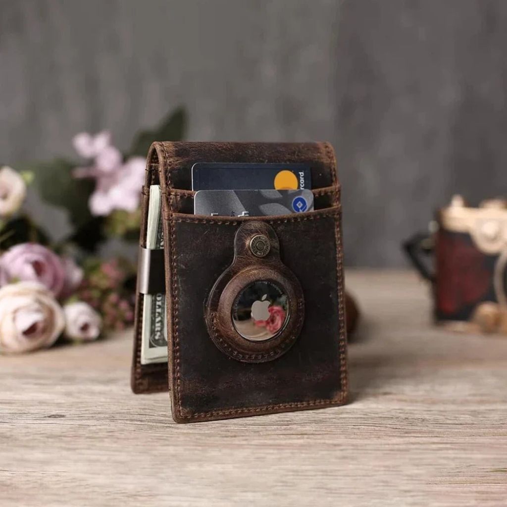 Läderplånbok RFID Slim Kortfodral Pouch