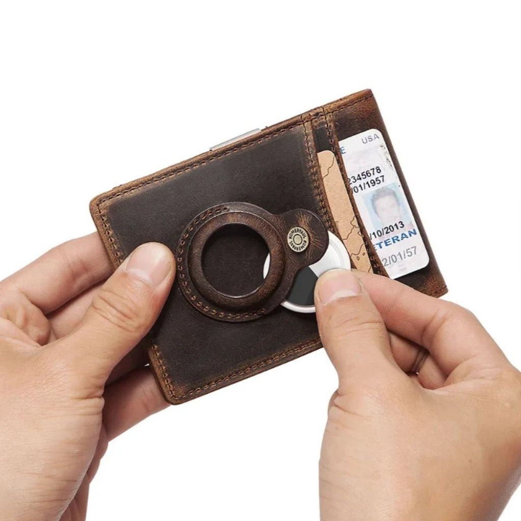 Läderplånbok RFID Slim Kortfodral Pouch
