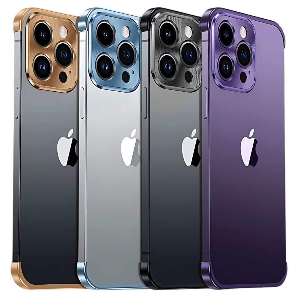 Mobilskal Minimalistisk Slim Skyddande Metallfack