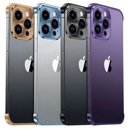 Mobilskal Minimalistisk Slim Skyddande Metallfack