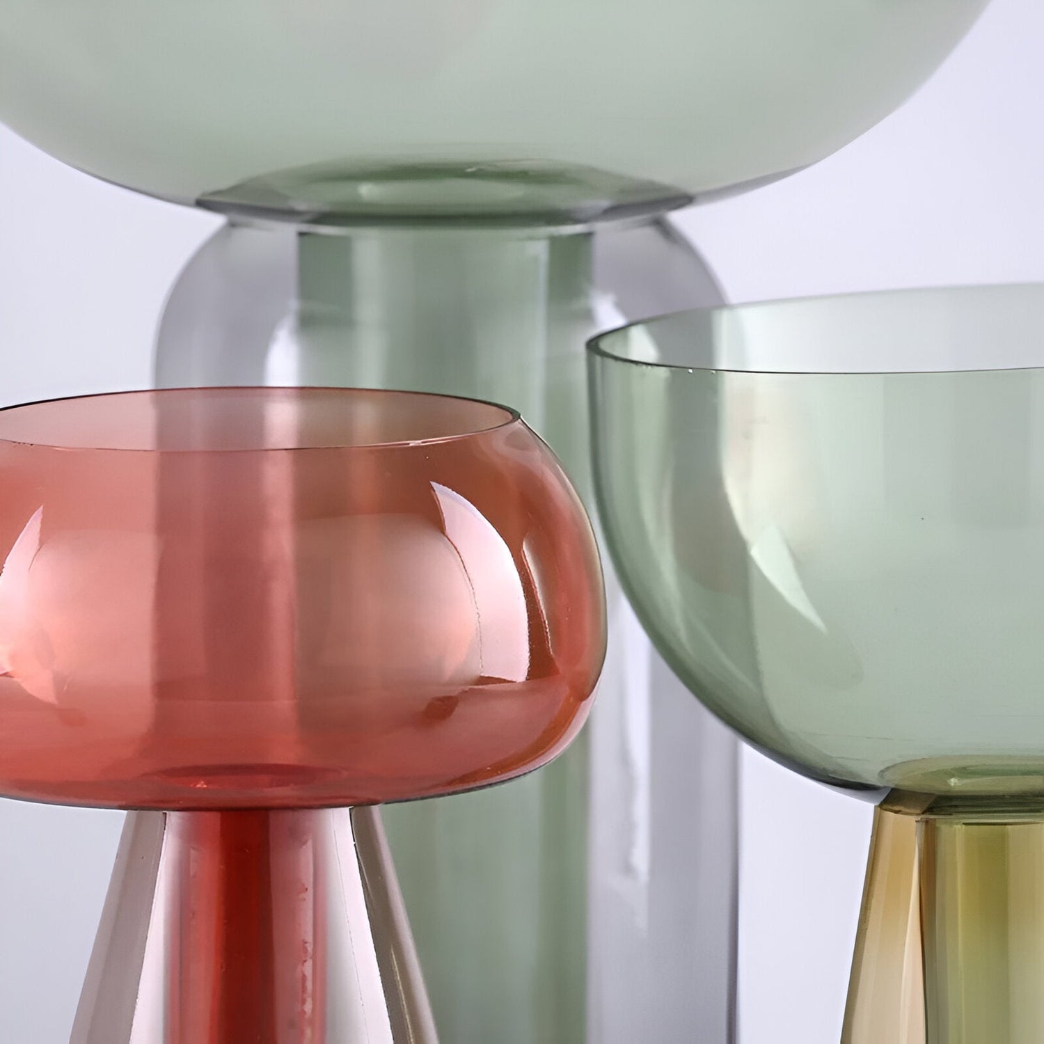Liten glas hydroponisk vas för modern borddekoration