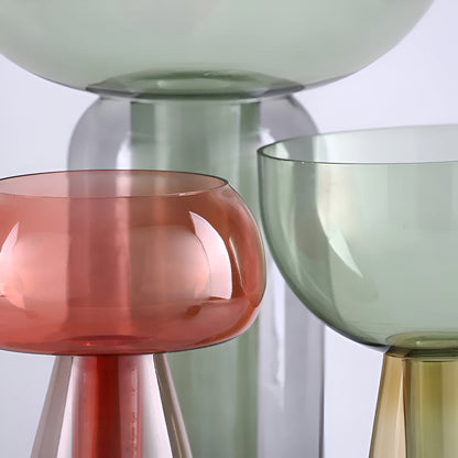 Liten glas hydroponisk vas för modern borddekoration