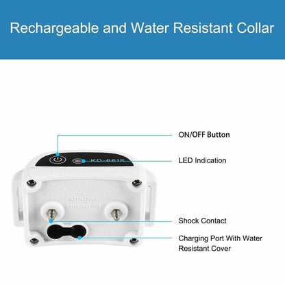 Hundstängsel trådlöst vattentåligt träningshalsbandsystem