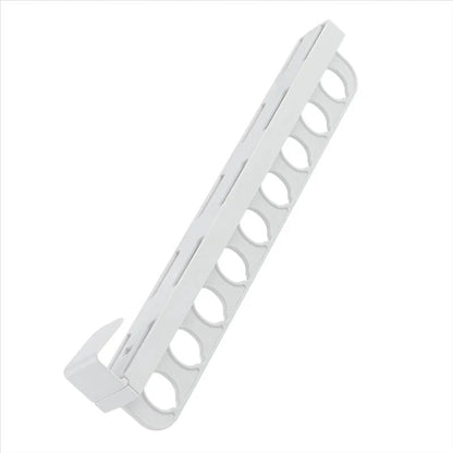 SmartGlide Utdragshylla - Platsbesparande garderobsorganisatör för byxor, halsdukar, slipsar - Enkelt glidande system - Stilren och modern design