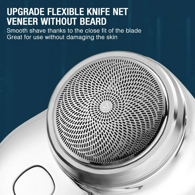 SmoothShave Bärbar Rakapparat - Kompakt elektrisk roterande rakapparat för smärtfri, slät hud