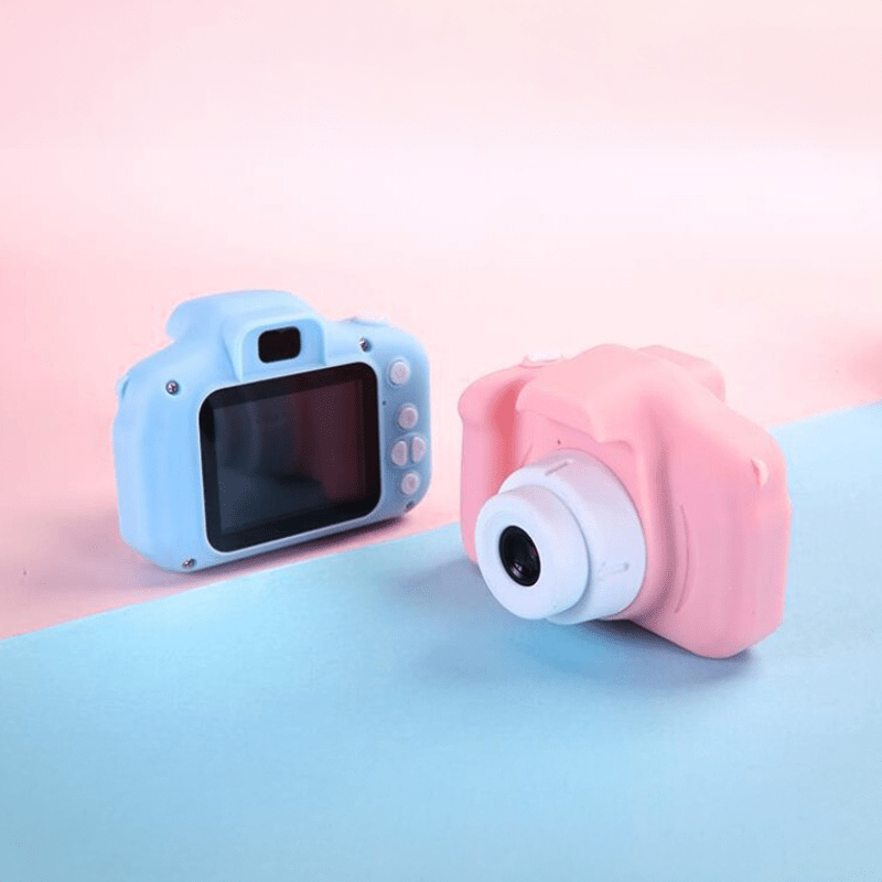 Snapbuddy - Barn-Digitalkamera med dubbla objektiv - stötsäker 1080p HD-kamera för barn